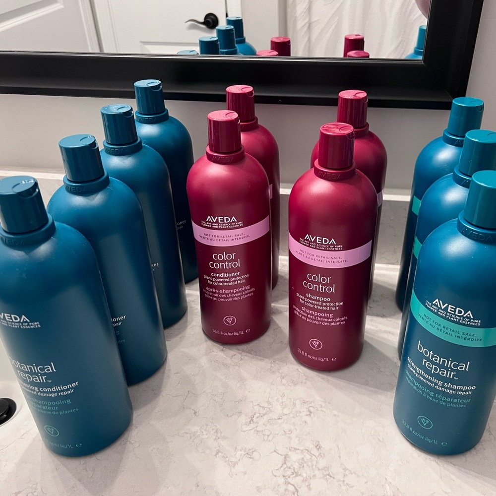 Sold separately. Aveda 1 liter conditioner